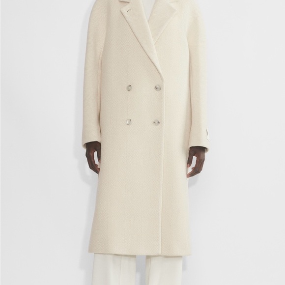 Aritzia The Slouch Coat Herringbone size small nwt - Picture 2 of 3